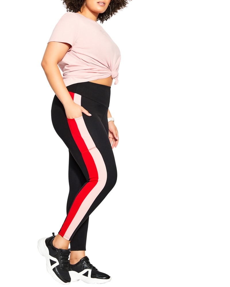 Leggings red stripe hotsell